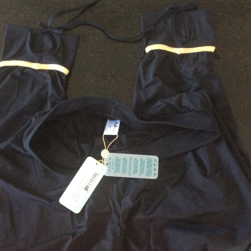NWOT Luli Fama warrior spirit black yoga pants - Picture 4 of 5